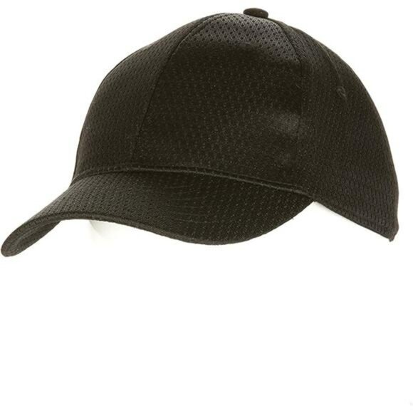 Black Chef Hat Adjustable Cool Vent Baseball Cap with Sweatband One Size - Picture 6 of 6